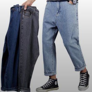 Fashion Loose  Hip Hop Ankle Lenght pants Jeans  2